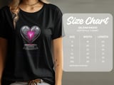 Cancer fighting t-shirt, Strength TShirt, Stubbornness Shirt, Heart Design, Fighter Tee, Cancer Awareness, Support Gift, Survivor Shirt thumbnail 3
