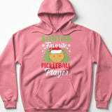 Pickleball Gildan Fleece Hoodie, Santas Favorite Pickleball Player, Festive Winter Court Pullover thumbnail 11