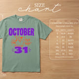 October 31st Halloween Ghost T-Shirt | Trick or Treat Spooky Season Tee with Cute Pumpkin Graphic thumbnail 5