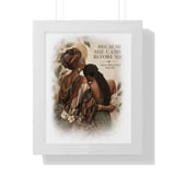 Black Mother Daughter Poster, Framed Wall Art Print, Because She Came Before Me Quote, African American Matriarch Art, Mother's Day Gift thumbnail 5