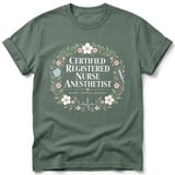 Floral Nurse Anesthetist Tee thumbnail 9