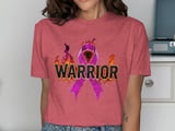 Cancer fighting t-shirt, Warrior Ribbon Tee, Pink Ribbon Support, Breast Cancer Awareness, Fundraiser Shirt, Cancer Survivor Gift, Flame thumbnail 7