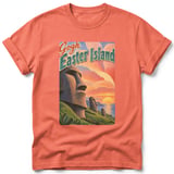 Gogh Easter Island ~ Comfort Colors Premium Tee thumbnail 4