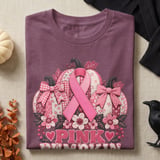 Pink Pumpkin Season Faux Patchwork Tee thumbnail 12
