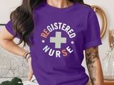Retro Registered Nurse T-Shirt: Vintage Medical Cross, RN Staff Tee thumbnail 8