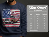 Grand Wagoneer T-Shirt, FSJ Car, American Flag Tee, Classic Car Shirt, Off Road Vehicle Apparel, Patriotic Graphic Design thumbnail 2