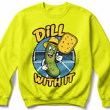 Pickleball Gildan Crewneck Sweatshirt, Dill With It, Court Warm Up thumbnail 10