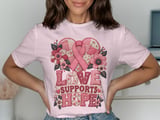 Love Supports Hope Faux Patchwork Tee thumbnail 7
