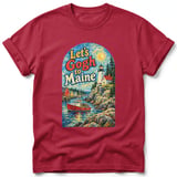 Let's Gogh to Maine ~ Comfort Colors Premium Tee thumbnail 3