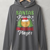 Pickleball Sport-Tek Performance Hood, Santas Favorite Pickleball Player, Lightweight Hoodie thumbnail 5