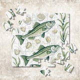 Fish Pattern Digital, Sea Shells Pattern Digital Bundle, Nautical Pattern Design, Sea Life Illustration, PNG JPG Files, Commercial Use thumbnail 7
