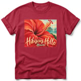 Hibiscus Hello ~ Comfort Colors Premium Tee thumbnail 2