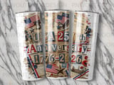 USA 250th Anniversary Tumbler Wrap Design, Patriotic Sublimation PNG 1776-2026, Vintage Americana Digital Download File thumbnail 2