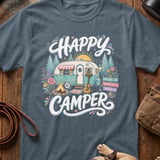 Happy Camper Trailer T-Shirt thumbnail 3