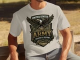 Patriotic US Army Eagle T-Shirt, Military Veteran Gift, This We'll Defend American Pride Tee, Since 1775 thumbnail 7