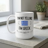 Funny Greek Gift Mug – I'm Not Yelling thumbnail 6