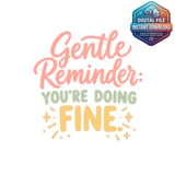 You're Doing Fine Digital Mug Wrap thumbnail 2