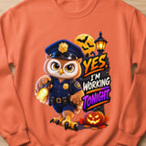 Officer Hoot the Owl Working Tonight Sweatshirt thumbnail 4