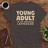 Young Adult Is My Writing Language Softstyle Tee thumbnail 1