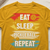 Pickleball Sport-Tek Performance Tee, Eat Sleep Pickleball Repeat, Moisture-Wicking Athletic Court Apparel thumbnail 3