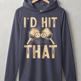 Pickleball Sport-Tek Performance Hood, I'd Hit That, Lightweight Hoodie Athletic Court Warm-Up Layer thumbnail 2