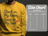 Knee Surgery T-Shirt, Steel Knee, Sass Soul Shirt, Recovery Gift Tee, Funny Surgery Shirt, Knee Replacement, Get Well Soon Gift thumbnail 4