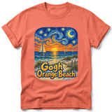 Gogh Orange Beach ~ Comfort Colors Premium Tee thumbnail 4