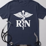 RN Caduceus Nurse Tee thumbnail 4