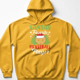 Pickleball Gildan Fleece Hoodie, Santas Favorite Pickleball Player, Festive Winter Court Pullover thumbnail 10