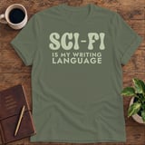 Sci-Fi Is My Writing Language Softstyle Tee thumbnail 8