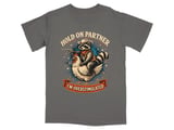 Overstimulated Raccoon Cowboy Graphic T-Shirt thumbnail 1