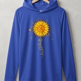 Pickleball Sport-Tek Performance Hood, pickleball Sunflower Design, Lightweight Hoodie for Sun Defense and Court Warm-Ups thumbnail 4