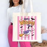 Just a Witchy Goose Tote Bag thumbnail 1