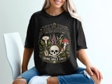 Poisonous Plants Hoodie, Skull Botanical Sweatshirt, Dark Academia All Plants Are Edible Tee, Witchy Gothic Garden Tshirt Gift thumbnail 7