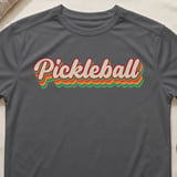 Pickleball Sport-Tek Performance Tee, Pickleball, Retro Style Open Play Athletic Court Apparel thumbnail 8