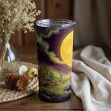 Personalized Halloween Tumbler, Spooky Skeleton Tumbler, Graveyard Tumbler, Name Tumbler, Halloween Gift, Fall Tumbler, Halloween Design thumbnail 4