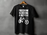 Freedom Is Riding a Bicycle | Chopper Cruiser T-Shirt thumbnail 9