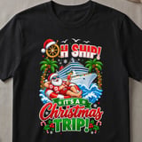 Oh Ship Christmas Cruise T-Shirt thumbnail 1