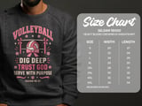 Dig Deep Trust God Volleyball Tee thumbnail 15