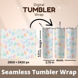 Digital Pattern, Balloons and Stars, Birthday Party, Seamless Repeat Pattern, Pastel Colors, Digital Bundle, Commercial Use, Graphic Design thumbnail 9