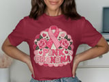 Pink Grandma Breast Cancer Tee thumbnail 2