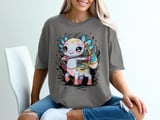 Kawaii Axolotl Archer T-Shirt thumbnail 6