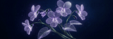 Ethereal Violet Floral 40oz Tumbler Wrap Sublimation Design, Distressed Seamless Digital File, Purple Flower Print, Tapered Mug PNG thumbnail 15