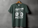 Freedom Is Riding a Bicycle | Fat Tire Bike T-Shirt thumbnail 6