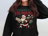Running Late For Mahjong Christmas Print, Retro Santa Claus Holiday Art, Funny Mahjong Player Gift, Game Night Graphic Holiday Decor thumbnail 6