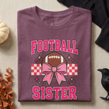 Football Sister Bow Tee or Sweatshirt thumbnail 8