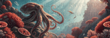 Octopus 40oz Tumbler Wrap PNG Digital, Deep Sea Ocean Sublimation Design, Seamless Marine Life Distressed Aquatic Art Download thumbnail 14