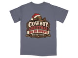 Cowboy Christmas Ho Ho Howdy Tee thumbnail 2
