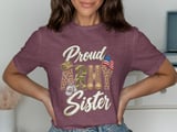 Proud Army Sister Tee thumbnail 1