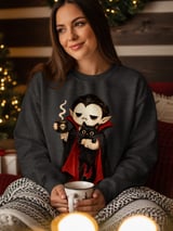 Vampire Coffee and Black Cat Tee thumbnail 10